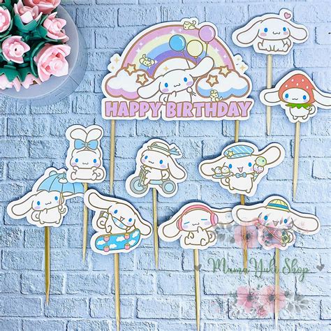 Jual Topper Cake Hiasan Kue Ulang Tahun Anak Cinnamoroll Shopee Indonesia