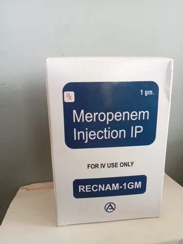 Recnam Gm Meropenem Ip Injection At Rs Box Inj Meropenem In