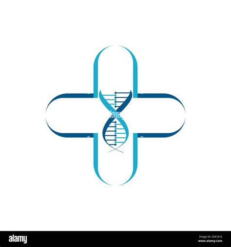 Dna Healthcare Logo Design Stock Vector Image Art Alamy