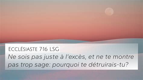 Eccl Siaste Lsg K Wallpaper Ne Sois Pas Juste L Exc S Et Ne