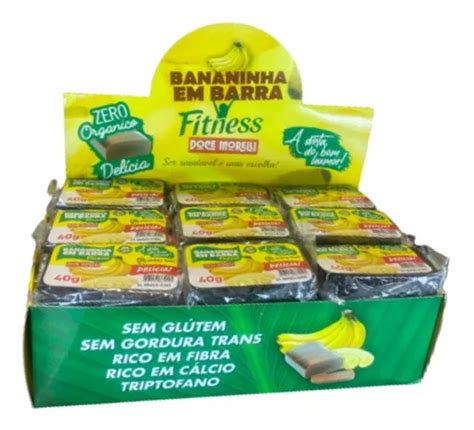 Doce De Banana Zero Açúcar Fitness Bananinha 36 Und 40g Parcelamento