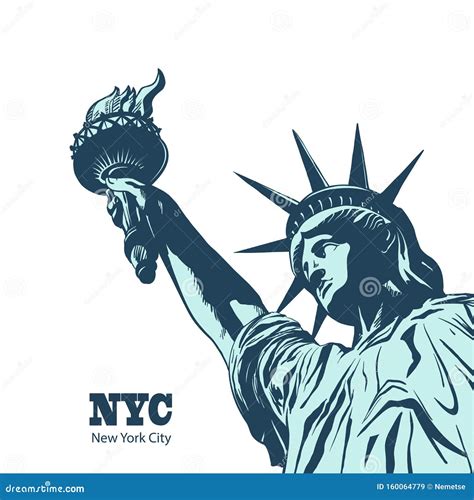 American Symbol - Statue of Liberty Stock Vector - Illustration of ...