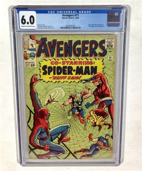 The Avengers 11 Early Spider Man App Kang Pin Up Marvel 1964 CGC 6 0