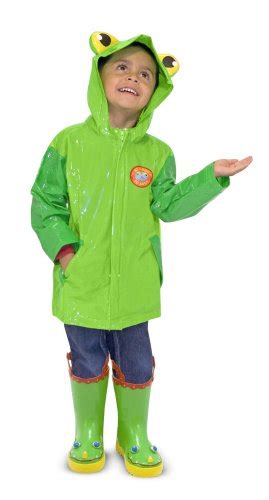 Toddlers Frogs Rain Coats Boots And Umbrellas