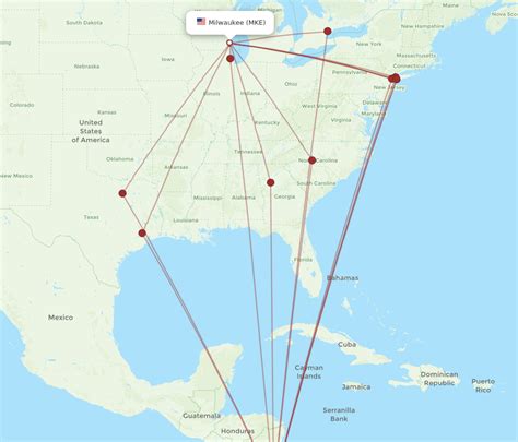 All Flight Routes From Milwaukee To San Jose Mke To Sjo Flight Routes