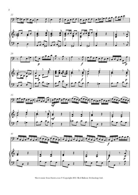 Vivaldi Concerto In A Minor 3rd Mvt Sheet Music For Bassoon 8notes