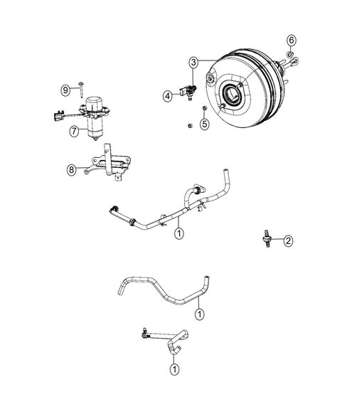 2013 Dodge Ram 1500 Hose Brake Booster Vacuum [3 6l V6 24v Vvt 04581533ab Myrtle Beach Sc