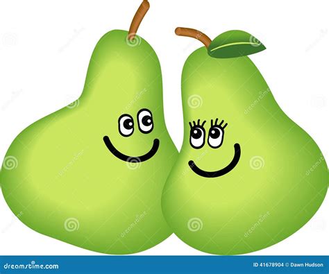 A Pair of Pears stock illustration. Illustration of green - 41678904