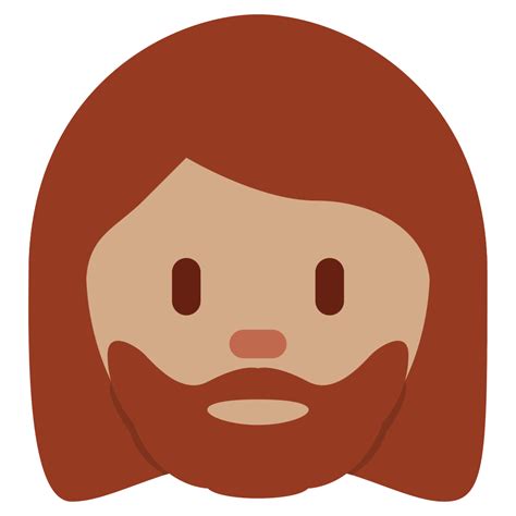 Donna Con La Barba Carnagione Olivastra Emoji