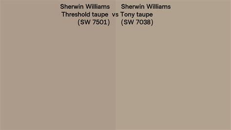 Sherwin Williams Threshold Taupe Vs Tony Taupe Side By Side Comparison