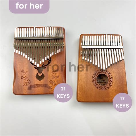 Jual Kalimba 21 Dan 17 Kunci Keys Bahan Wood Kayu Finger Piano Mini