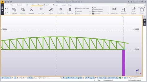 How To Create A Curved Truss In Tekla Structures Youtube