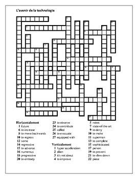 T es branché 4 Unité 5 Leçon B Crossword by jer520 LLC TpT