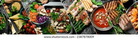 family meal restaurant dishes royalty  images stock