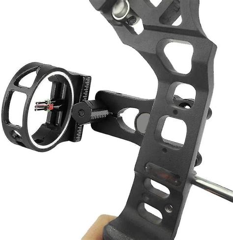 Tp1530 Basic Compound Bow Sight 3 broches Fibre optique sans lumière de