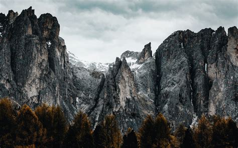 1440x900 Peaks And Forests Mountains 5k Wallpaper,1440x900 Resolution ...