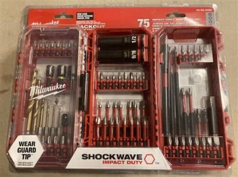 Milwaukee 48 32 4098 Shockwave Impact Duty Drill Drive And Fasten Set