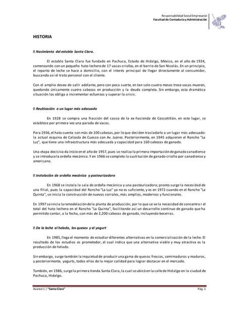 RSE Avance 1 Santa Clara PDF Descarga Gratuita