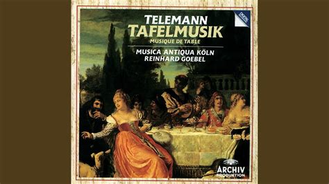 Telemann Tafelmusik Banquet Music In Parts Production