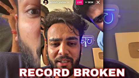 Elvish Yadav Breaks Mc Stan Instagram Live Record Elvish Yadav Full