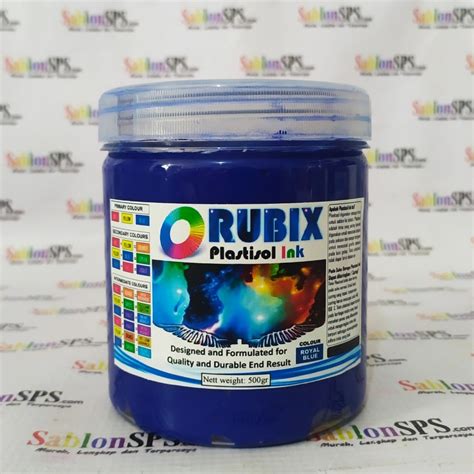 Jual Tinta Sablon Plastisol Rubix Royal Blue Gr Shopee Indonesia