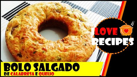 Bolo Salgado De Calabresa Queijo Ilove Recipes 32 YouTube