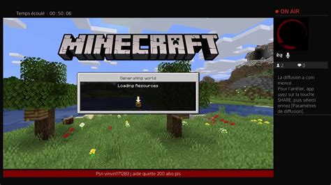 Live Minecraft Ps Fr Youtube