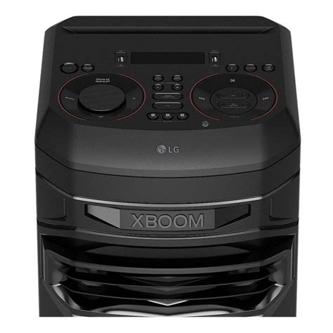 Lg Xboom Rnc Torre De Sonido Con Karaoke W Led Negra