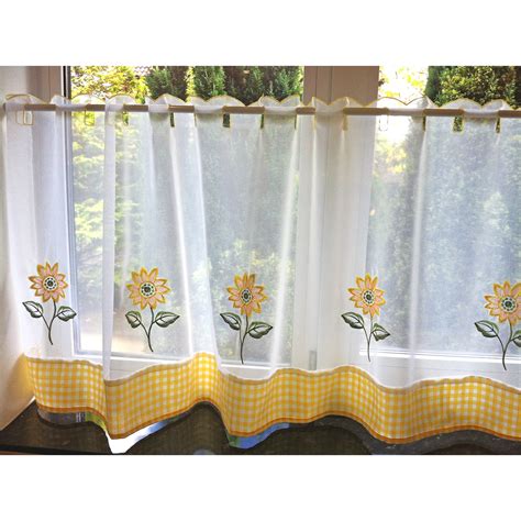 Café Net Curtains Kitchen Nets Ready Made Voile Curtain Panel | eBay