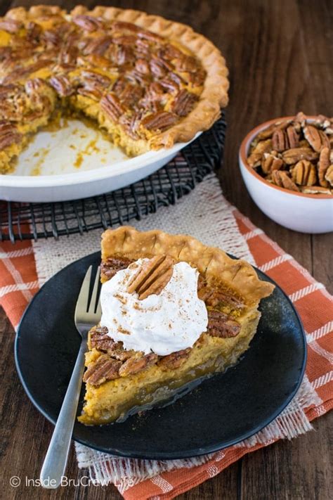 Pecan Pumpkin Cheesecake Pie Inside BruCrew Life