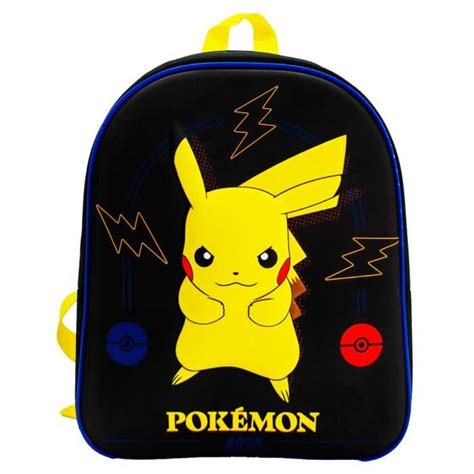 Sac à Dos POKEMON Pikachu 3D 32 CM Polyester Haut de gamme