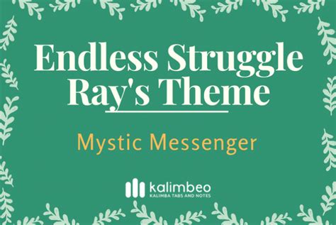 Mystic Messenger Ray S Route Endless Struggle Ray S Theme Number