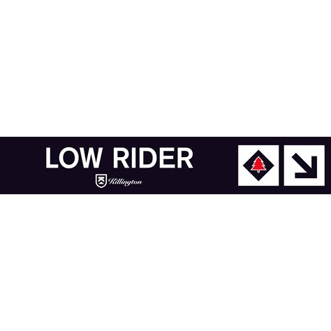 Killington Resort: Low Rider Trail Sign – Killington Sports