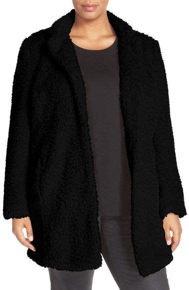 Kenneth Cole New York Original Teddy Faux Fur Coat Plus Size