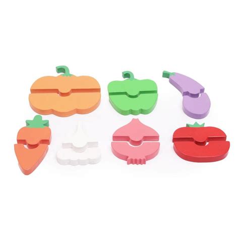 Buy Wooden Vegetables Pretend Play Toy - Set of 7 Pieces - SkilloToys.com