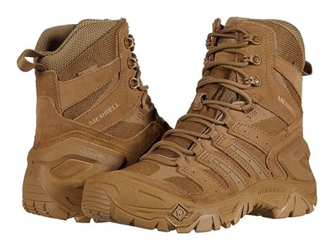 Merrell Work Strongfield Tactical 8 Waterproof Mens Boots Coyote Whenever Rugged Terrain