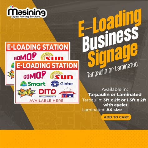 E Loading Business Signage Tarpaulin Laminated Shopee Philippines