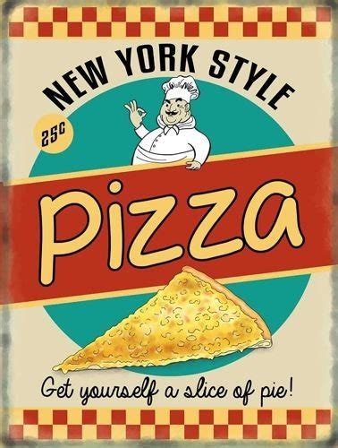 Metalowy Plakat Reklamowy Blacha Tin Sign X Cm New York Pizza