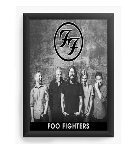 Quadro 1un Decorativo A4 Foo Fighters Rock 4326 Elo7