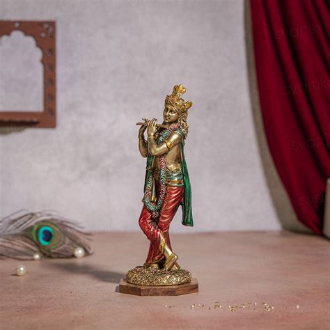 Krishna Standing Statue | Metal Finish (10 Inch)