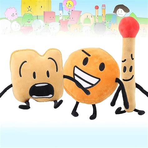 Buy Bfdi Plushies, 2/3/7pcs Battle for Dream Island Plushies Set, 5.9 ...