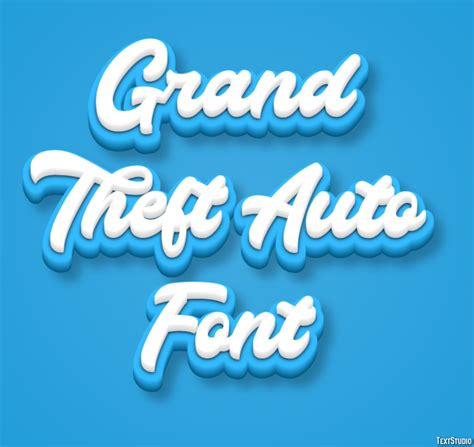 Grand Theft Auto Font Text Effect And Logo Design Font