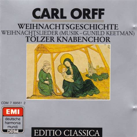 Carl Orff And Gunild Keetman Weihnachtsgeschichte Weihnachtslieder