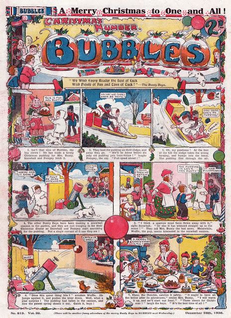 Blimey The Blog Of British Comics Christmas Comics Bubbles 1936