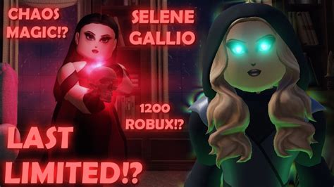 Last Limited Character Selene Gallio New Journey Roblox Youtube