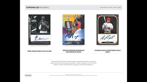 Bgbpb Mlb Panini Chronicles Baseball Box Breaks Brog