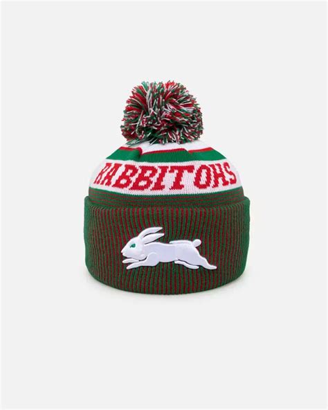 Nrl 2024 New Era Rabbitohs Knitted Beanie Team Rhapsody