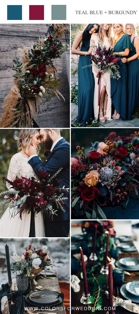 18 Teal Blue Wedding Color Palette And Theme Ideas 2024