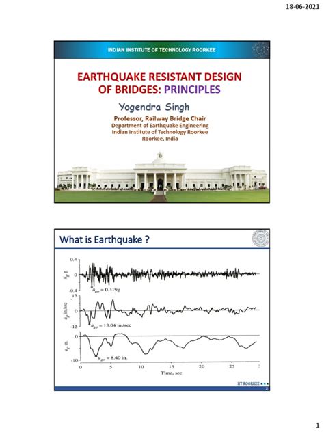 Earthquake Resistant Design of Bridges-1 | PDF | Earthquakes | Solid ...