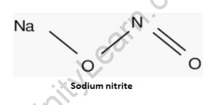 Sodium Nitrite Formula - infinity Learn